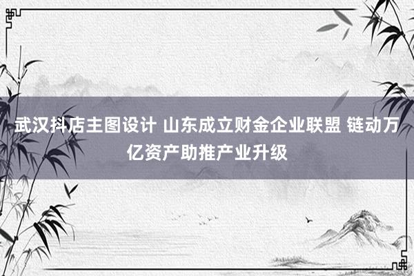 武汉抖店主图设计 山东成立财金企业联盟 链动万亿资产助推产业升级